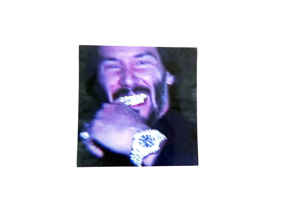 Bust Down Keanu Sticker — sticker by Stickthison