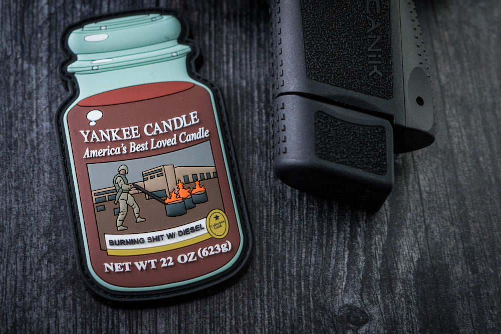 Yankee Candle - Burning S#1T W/ Diesel — PVC morale patch by Stickthison (view 3)