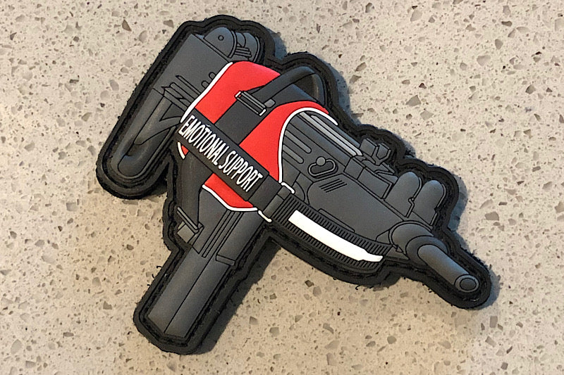 Emotional Support Uzi Morale Patch — PVC morale patch by Stickthison (view 3)