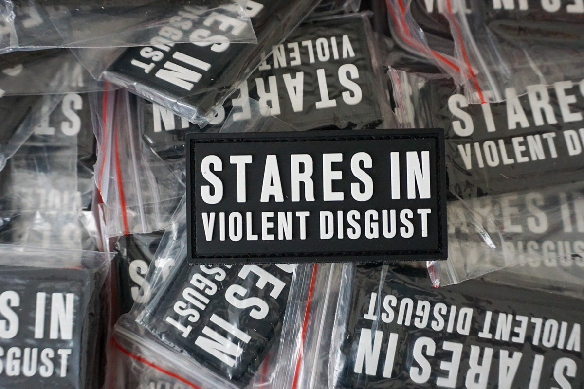 Stares In Violent Disgust Patch — PVC morale patch by Stickthison (view 2)