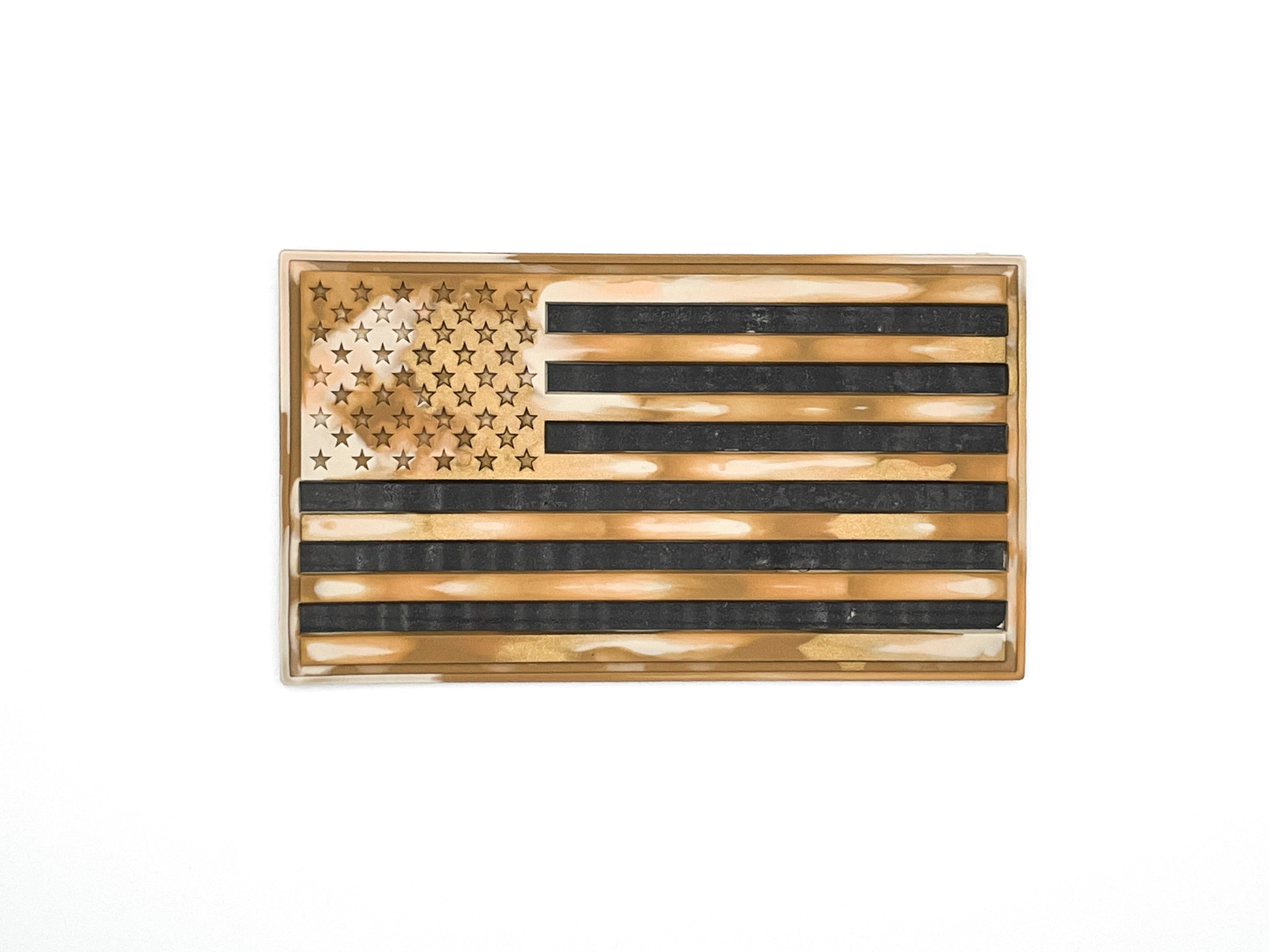 Blended Camo American Flags — PVC morale patch by Stickthison (view 3)
