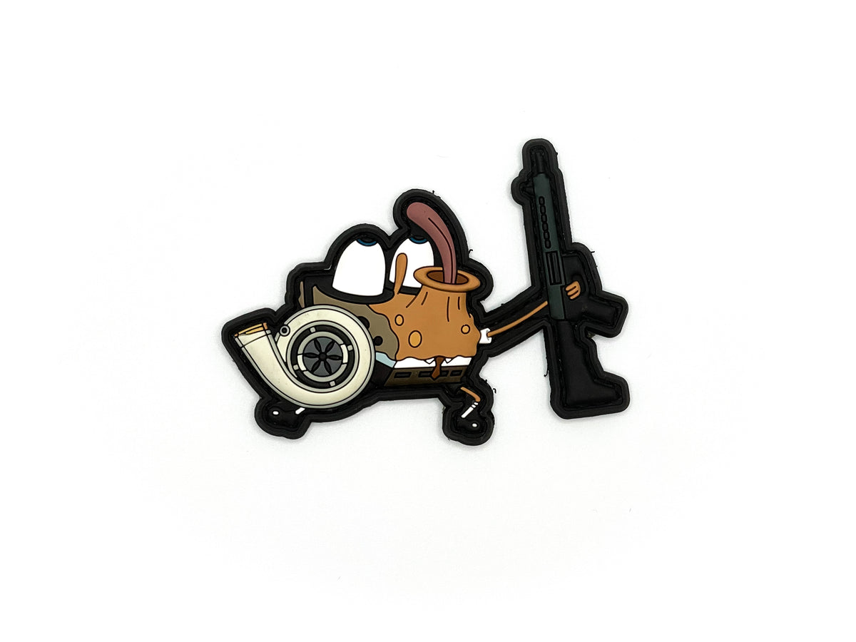Sp0ngeb0b Turbo Firearm — PVC morale patch by Stickthison