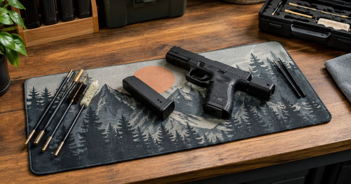 Can gun cleaning mats be personalized with a custom design?