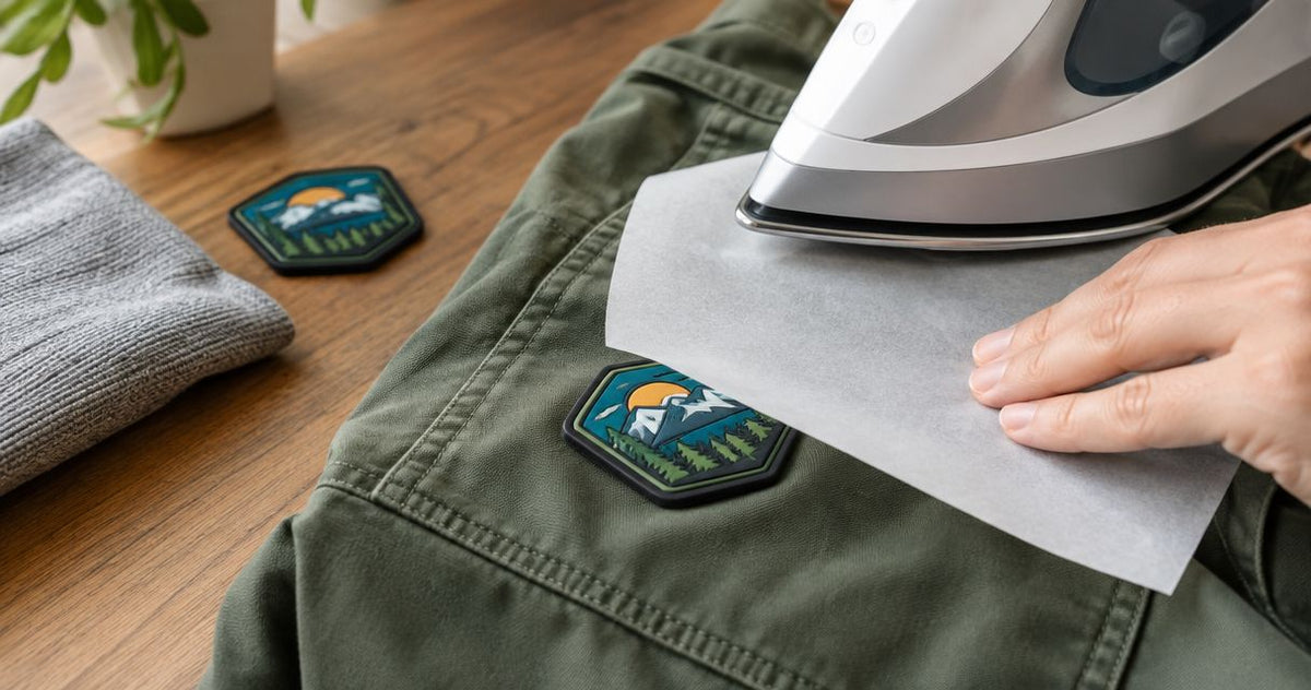 Can you iron on a PVC morale patch?