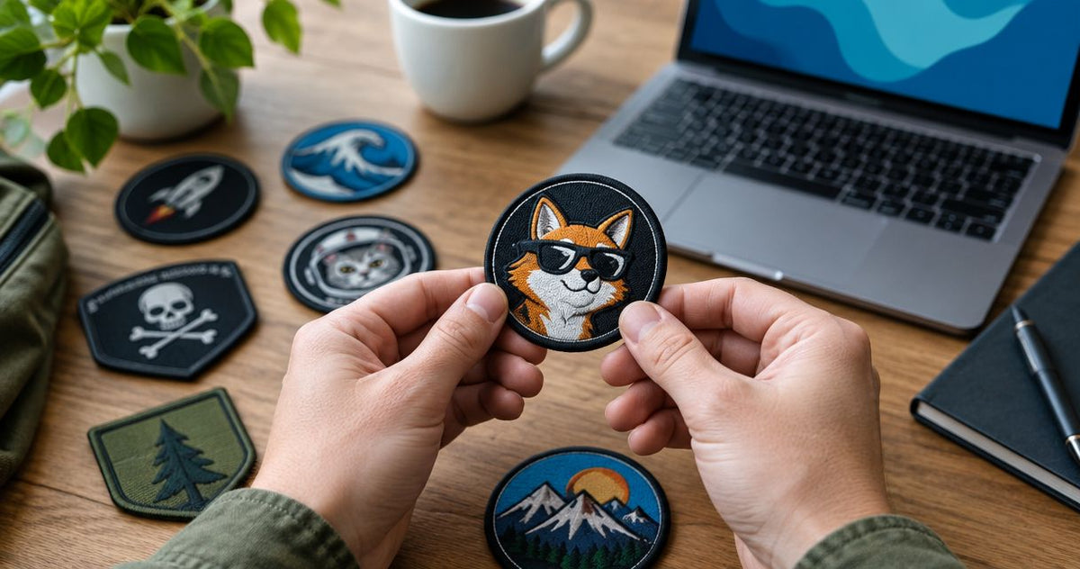 Can morale patches use copyrighted or parody designs legally?