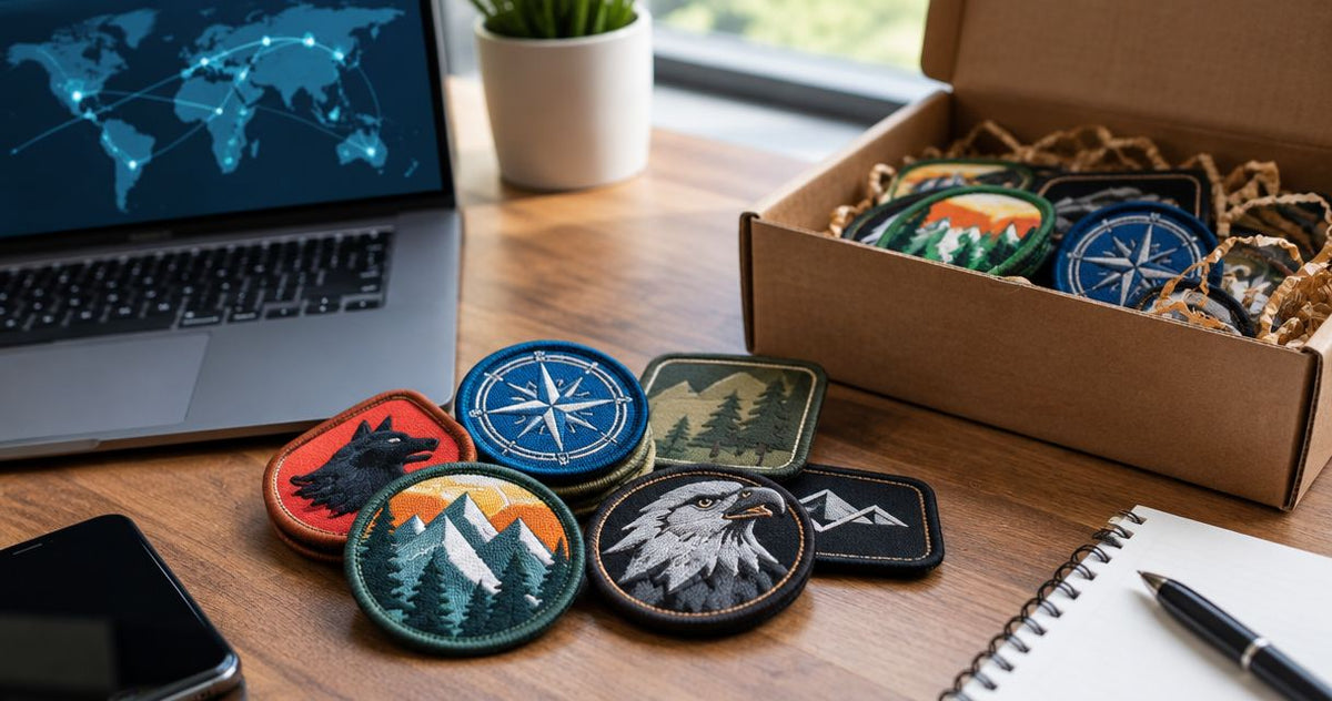 Can you order custom morale patches internationally?