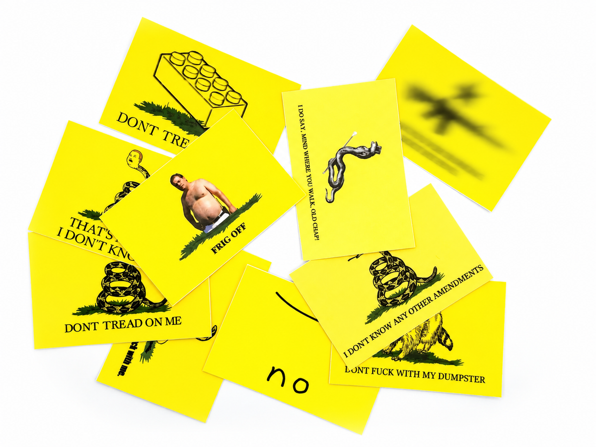 No Step On Snek Bundle — sticker 2-pack by Stickthison