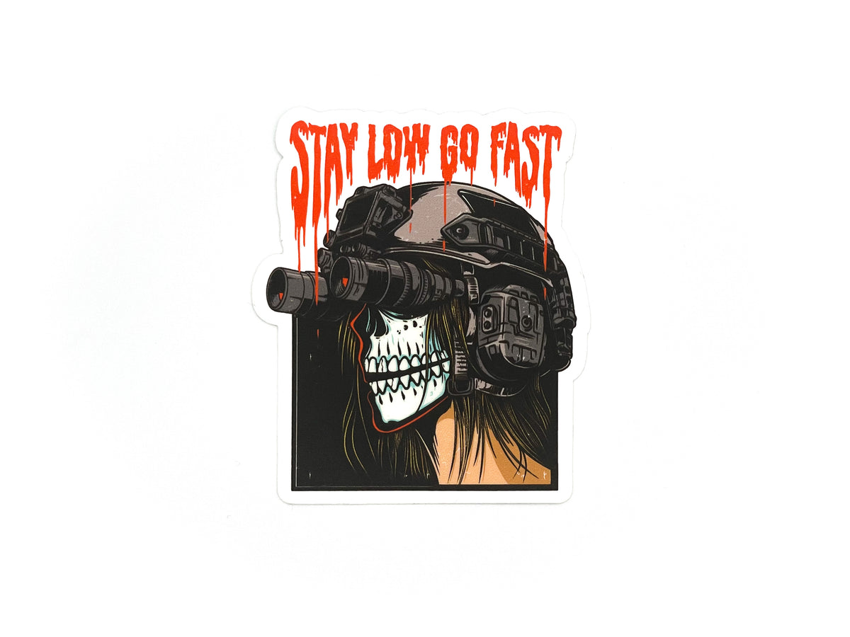 Move Fast Sticker Stay Low Go Fast Sticker – Stickthison