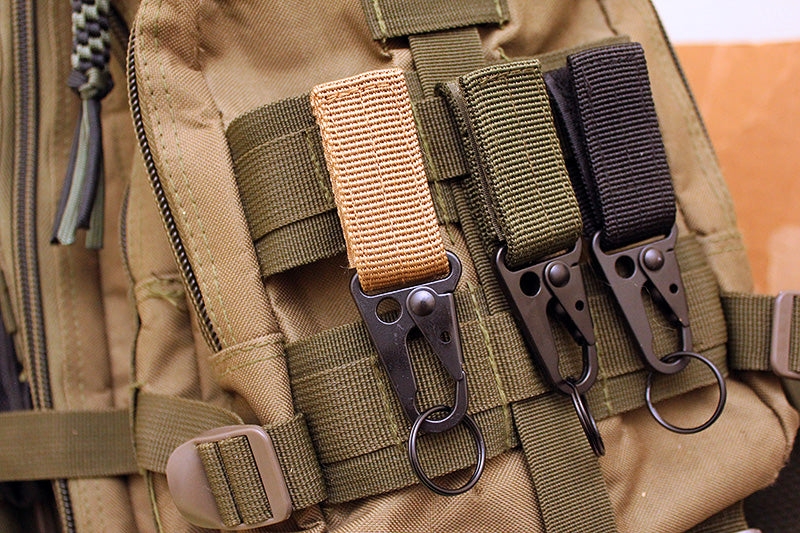 Tactical MOLLE carabiner with Key Ring