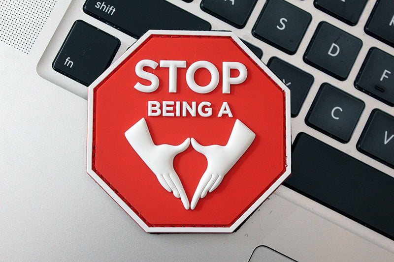 Stop Being a Vagina Morale Patch