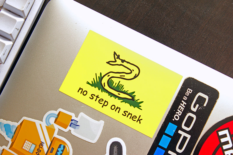 No Step On Snek Stickers