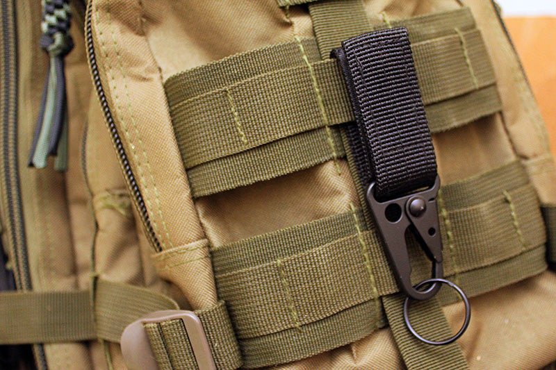 Tactical MOLLE carabiner with Key Ring