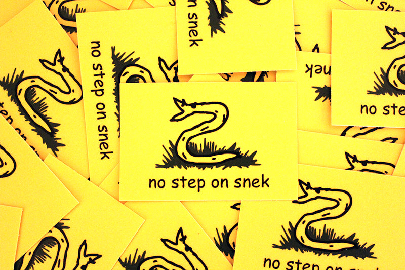 No Step On Snek Stickers