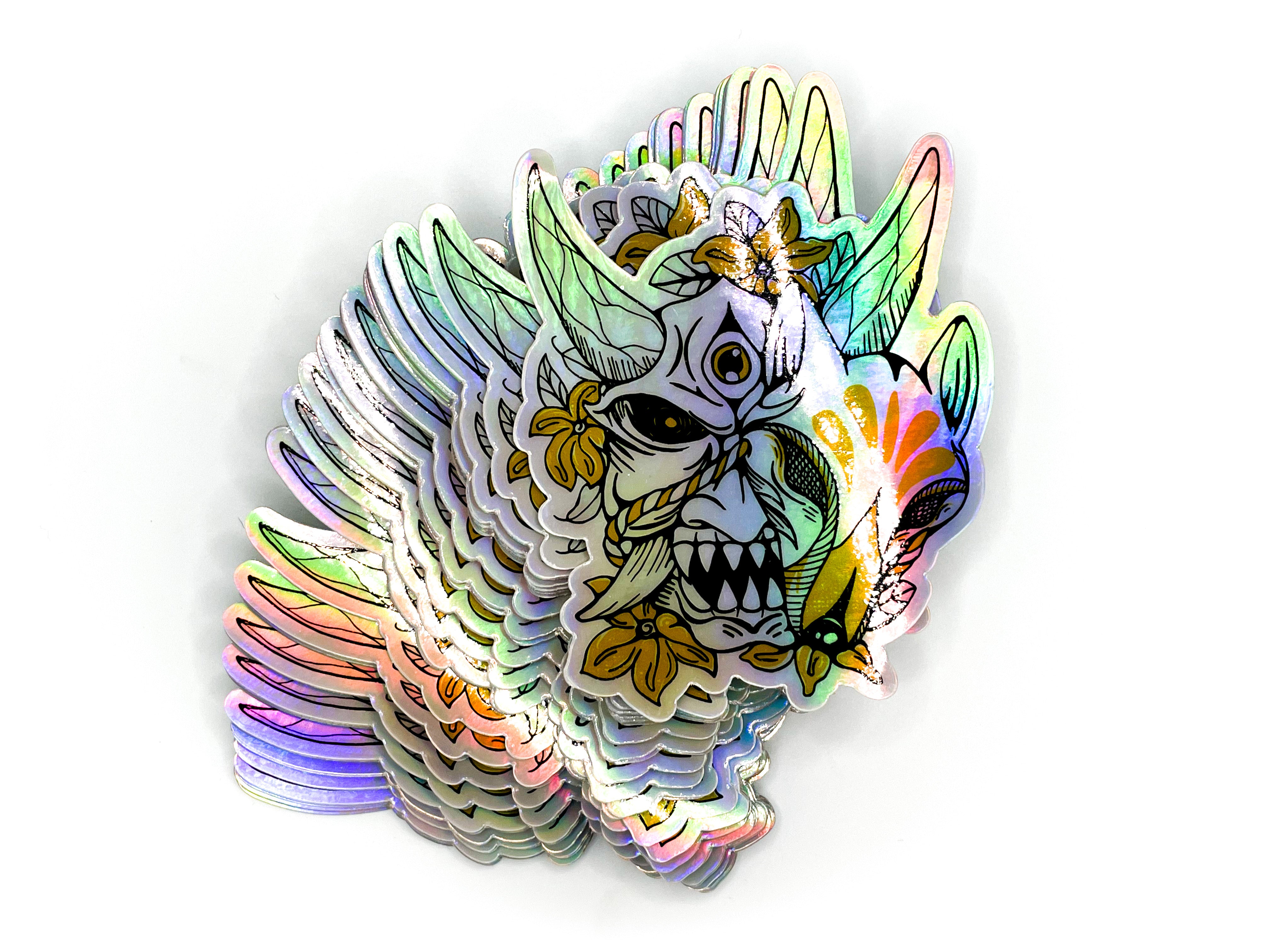 Oni Mask (1.0) Holograph Sticker