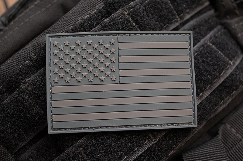 American Flag Dark Morale Patch (PVC)