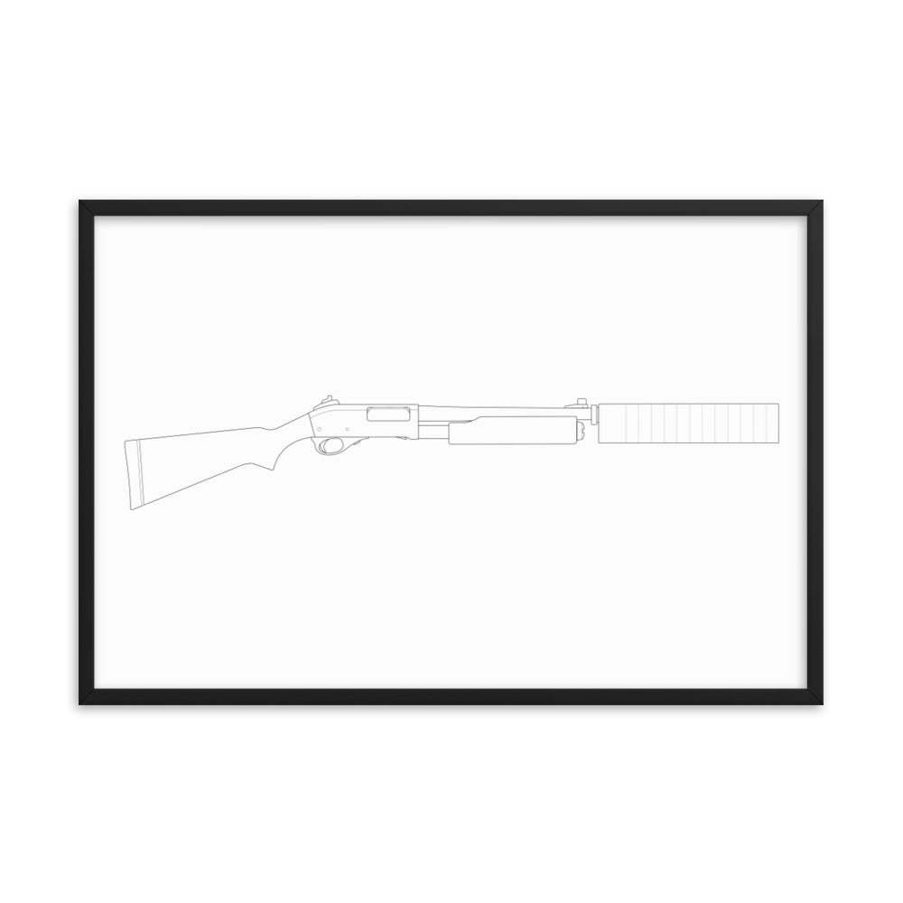 Cotton Branch Framed Print