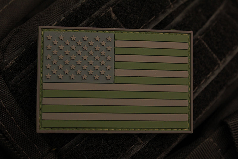 American Flag Forest Morale Patch (PVC)