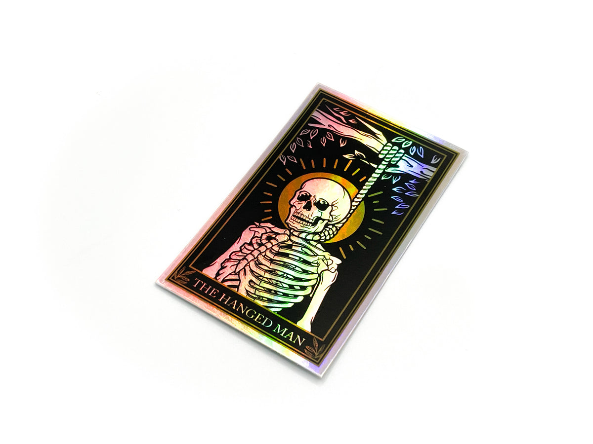 Hanged Man Holo Sticker – Stickthison