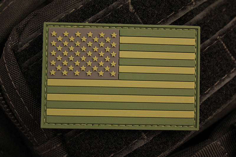 American Flag Multicam Morale Patch (PVC)